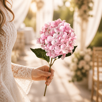 Bunga Hydrangea 3D Print Real Touch Multi Warna, Grosir untuk Dekorasi Pernikahan, Bunga Artifisial untuk Dekorasi Rumah dan Hotel, Rangkaian Bunga