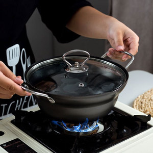 Electric Deep Fryer 21cm 24cm Non-Stick <b>PTFE</b> Multi-Functional Pot For Kitchen Household Use - Product Image 3