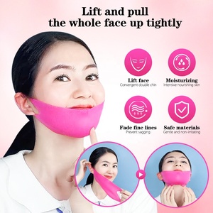 <span class=keywords><strong>Masque</strong></span> liftant V-Line rose viral OEM à marque privée, sculptant la mâchoire au collagène, logo personnalisé, faible MOQ, 1000 unités, vegan, vente en gros, ODM - Product Image 6