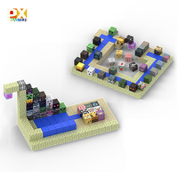 도매 DIY 3D 플라스틱 자석 블록 세트 100+ 조립 퍼즐 매직 캐슬 20개 자석 다양한 색상 14세 이상