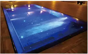 12W 18W LED Luzes de piscina 12V 24V ABS IP68 Luzes subaquáticas RGB Vermelho Amarelo Emitindo Cores App Control