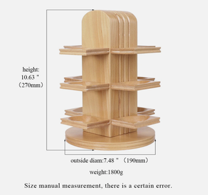 Expositor de Pipas de Tabaco de Madera de Arce, Roble y Cerezo Personalizado de Fábrica China con Función DIY para Tiendas - Product Image 5