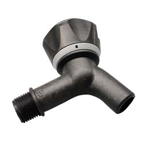 Robinet de lavabo WC en plastique ABS noir à diaphragme, DN15, 1/2 pouce, prix spécial bas - Product Image 5