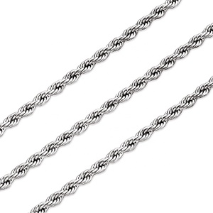 JZNS מפעל ישיר סיטונאי 1- <span class=keywords><strong>4mm</strong></span> שרשרת שרשרת כסף יהלום לחתוך חבל שרשרת לנשים גברים - Product Image 3