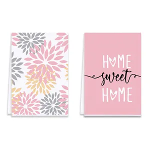 2 Pcs Customized Dye Sublimation Pink Flower Pattern Printed Dish Cloths for Kitchen Swedish Dish Towels as Gifts