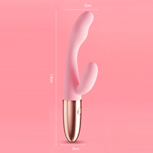 डबल सिर छोटे हैंडहेल्ड 10 आवृत्ति वाइब्रेटर क्लिटोरिस जी स्पॉट उत्तेजना महिलाओं के लिए - Product Image 1