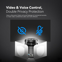 Cámara de Conferencia Luckimage USB2.0 con Seguimiento de Voz por IA Panorámica de 360°, 8 Micrófonos, Compatibilidad Multiplataforma, Diseño Todo en Uno