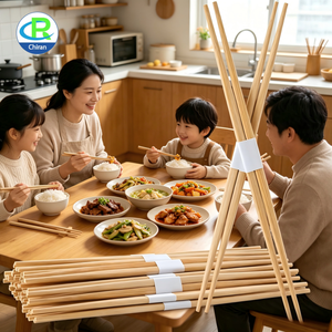 Se pueden usar para <span class=keywords><strong>comer</strong></span> fideos, sushi, dumplings y otros alimentos. <span class=keywords><strong>Palillos</strong></span> desechables de bambú envasados individualmente. - Product Image 1
