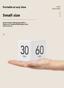 Temporizador Digital de Escritorio Pomodoro con Pantalla LED, Cubo Giratorio, Bloque Cuadrado, Temporizador de Cocina - Product Image 4
