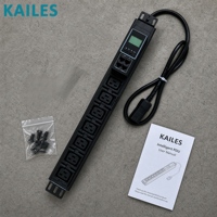 KAILES(KLS) Rack de serveur vertical PDU 16A 200-240VAC 3840W avec fonction de mesure RS485 7 prises C19 Équipement informatique industriel