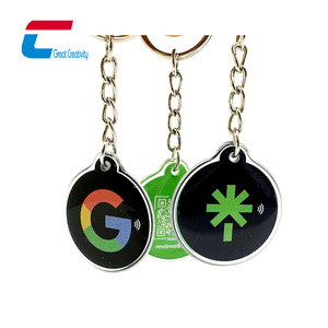 Bán buôn tùy chỉnh Epoxy NFC Tag NFC <span class=keywords><strong>Google</strong></span> xem xét Ins tiktok tag Keychain cho truyền thông xã hội chia sẻ - Product Image 1