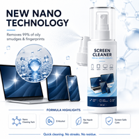 Spray Nettoyant pour Écran Jetable Écologique 100ML Nettoyant Multifonctionnel Sûr et Facile à Utiliser Sans Produits Chimiques Nocifs