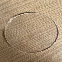 Acryl schijf 10 inch wit goud kleine blanks 3mm grote transparante decoratieve ronde vorm plaat cake acryl schijf voor cake versiering