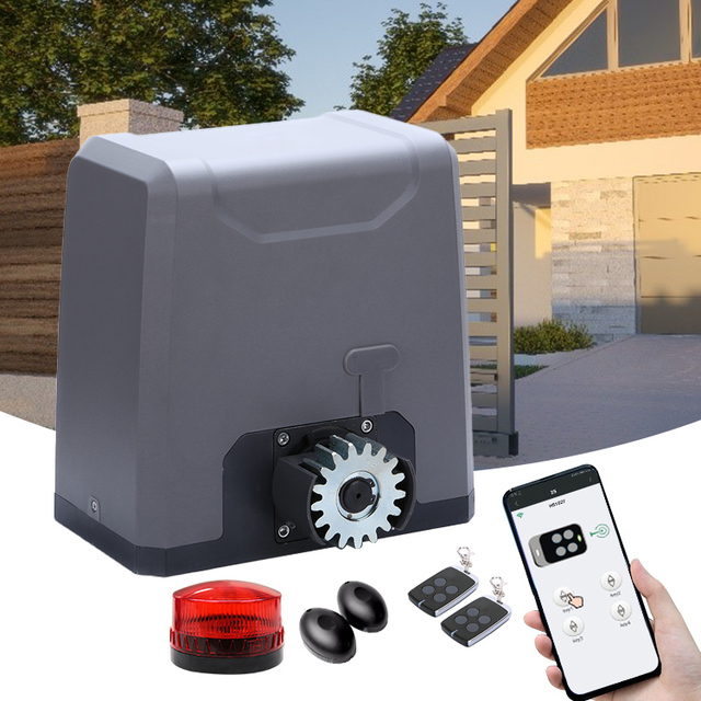 Remote APP Control Sliding Gate Opener Kit Automatic Electric Door Operators 800kg 1000kg 1500kg 2000kg Sliding Gate Motor