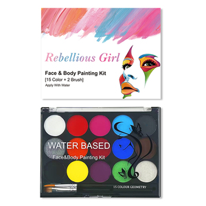 Peinture pour le <span class=keywords><strong>visage</strong></span> et le corps soluble dans l'eau, 15 couleurs, peinture faciale pour cosplay, peinture faciale professionnelle pour fêtes, dessin sur le <span class=keywords><strong>visage</strong></span> - Product Image 6