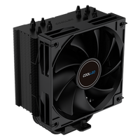 COOLLEO B60 BK Refroidisseur d'air pour CPU, ventilateur de refroidissement pour ordinateur, radiateur de refroidissement par air, dissipateur thermique de bureau, 6 caloducs, TDP 245W, AMD AM4/5