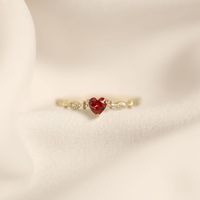 Bague élégante en argent 925 et plaqué or 14 carats avec rubis, idéale pour les fêtes - Nouveauté Dropshipping