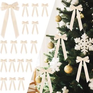 Penjualan Langsung Pabrik Pita Beludru Klasik Hiasan Pohon Natal Vintage Rustic Ornamen Kerajinan Kecil Garland Karangan Bunga Pembungkus Kado - Product Image 1
