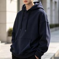 Sweat-shirt LOGO en coton et polyester, surdimensionné, personnalisé, pour hommes, style rétro