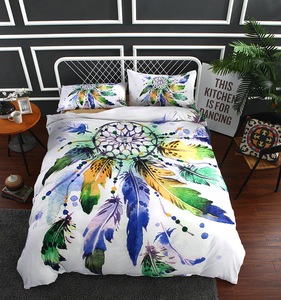 Dreamcatcher Queen Set 4PC 5D Textured Boho Bedding Hypoallergenic Cover Sheet Taies d'oreiller Taille USA - Product Image 6