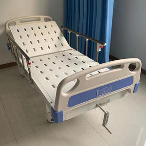 Lit médical manuel pour hôpital, maison de retraite, utilisation simple/double, design mobile, modèle FJ-410, construction en acier - Product Image 3