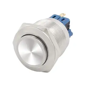 HONGJU PB-02A-25-RF-X Custom Excellent High Round Head Momentary Stainless Steel Hand Hold Push Button Switch