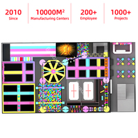 Nouveau parc à thème multi-modules, parcours d'obstacles Ninja Warrior populaire pour enfants, équipement de terrain de jeu intérieur, parc de trampolines