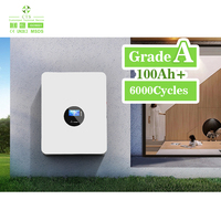 Sistem Penyimpanan Energi Surya Produsen 51.2V 100Ah Powerwall Baterai Lithium Ion LiFePO4 untuk Penggunaan Rumah Tangga