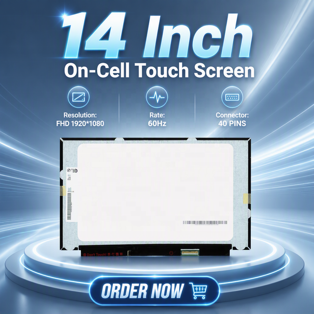 14.0" AUO B140HAK03.0 on Cell Touch Laptop LCD B140HAK02.0 B140HAK01.0 B140HAK02.6 FHD 1920*1080 40 Pins EDP 60Hz Display Panel