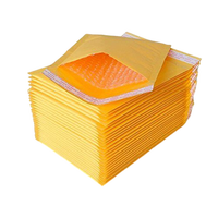 Enveloppes en papier kraft à bulles jaunes, résistantes aux déchirures, taille personnalisée disponible, sacs d'expédition protecteurs pour livraison express