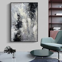 Grand Art Mural Moderne Abstrait Décoration Huile Peinture sur Toile Fait à la Main Décoration Intérieure Toile Texturée Colorée Peinture à l'Huile