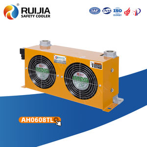 Échangeur de chaleur industriel 12V/24V, ventilateur de refroidissement d'air AH0608TL, refroidisseur d'huile de moteur hydraulique avec double ventilateur - Product Image 1