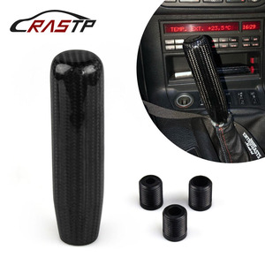 Pommeau de levier de vitesse en fibre de carbone CRAS7P, 13cm, levier de changement de vitesse ergonomique pour voiture à transmission manuelle - Product Image 1