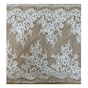 Bordes hechos a mano ACE de alta calidad, cordón de diseño de encaje de pestañas de <span class=keywords><strong>nylon</strong></span>, encaje francés para vestido de novia - Product Image 5