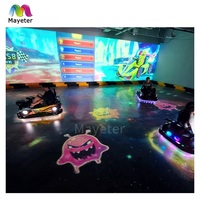 Nouveau jeu de course de karting immersif commercial Mayeter avec projecteur pour batailles multijoueurs en salle de jeux intérieure