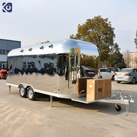 Remorque alimentaire portable personnalisée, chariot de vente ambulante, café, glaces, snacks, concession, restauration extérieure, camion de restauration