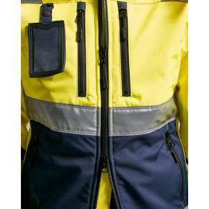 BLAKLADER - 490225173389S Veste softshell haute visibilité pour femme Jaune/Bleu marine-EAN 7330509508381 HI-VIS WORKWEAR - Product Image 4