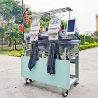 Yonslim Machine à broder 2 têtes, pas cher, pour vêtements plats