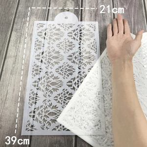 Bánh mới Stencil mô hình Châu Âu datura Totem kiến trúc DIY bánh cạnh Kem in mẫu - Product Image 1