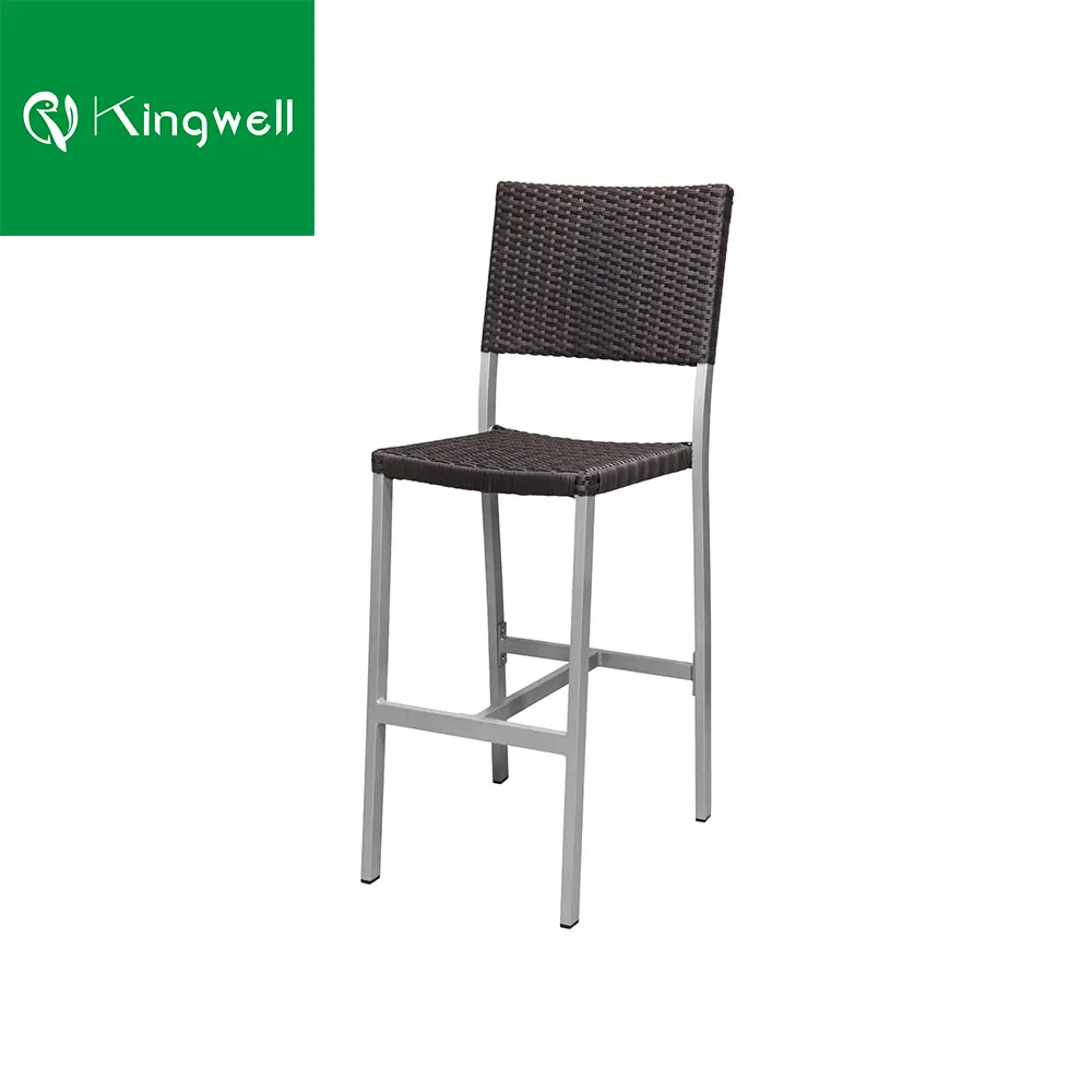 Taburete de Bar impermeable para exteriores, muebles de ratán para jardín, precio barato