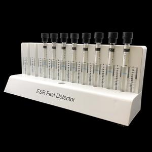 Instrumento de laboratorio Durable Multifuncional 10 agujeros Plástico Abs Blanco Esr Detector rápido Rack para bañera de recolección de sangre - Product Image 5