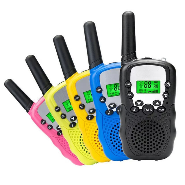 2pcs Kids Walkie Talkie 6KM Mini Cellular Handheld Transceiver Phone Radio Interphone Outdoor Toys Boys Girls Talkie Walkie