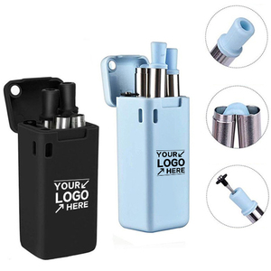 Pajita Telescópica Plegable Reutilizable Ecológica para Viajes y Uso Diario - Product Image 1