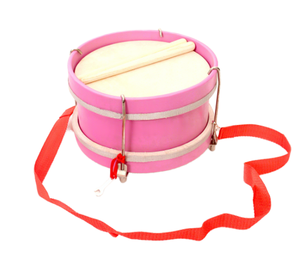 เครื่องดนตรีออร์ฟ เครื่องเคาะจังหวะ กลองสแนร์ขนาด 8 นิ้ว สีสันสดใส ปรับได้ เครื่องดนตรีกลองมือสำหรับเด็กเล่น - Product Image 1