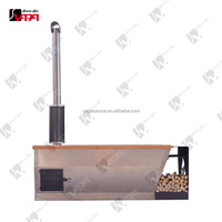 Vapasauna Fabricant Direct Sauna Extérieur en Acier Inoxydable et Bois Massif pour 2 Personnes, Bain de Vapeur à Tube de Chaleur, Chauffage Rapide, Vente en Gros
