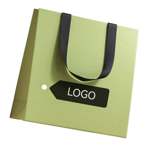 Sacs en papier de cadeau à provisions de carton de luxe personnalisés de couleur privée personnalisée avec l'impression de logo de poignée pour la boutique - Product Image 2
