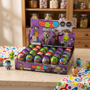 Monstres d'Halloween pour thèmes Alien et Mumie : Biscuits solides au chocolat et jouets en vrac - Product Image 1