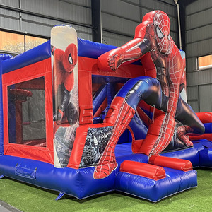 Château Gonflable Gonflable <span class=keywords><strong>Spiderman</strong></span> Combo Toboggan - Product Image 4
