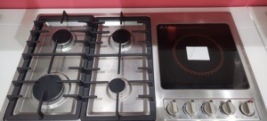 Cuisinière intégrée en acier inoxydable <span class=keywords><strong>pour</strong></span> brûleur à gaz domestique et cuisinière à <span class=keywords><strong>induction</strong></span> électrique en céramique Combi appareil <span class=keywords><strong>de</strong></span> cuisine <span class=keywords><strong>plaque</strong></span> <span class=keywords><strong>de</strong></span> cuisson à gaz - Product Image 5