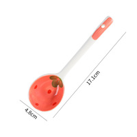 Cuillère à soupe en céramique fraise créative, style Japandi, pour la maison, le restaurant, les mariages, les fêtes, vaisselle, cuillère à dessert en porcelaine mignonne